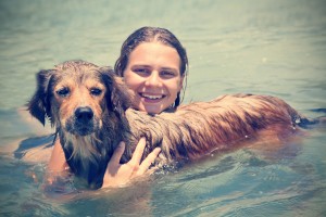 Schwimmen mit Hund